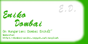 eniko dombai business card